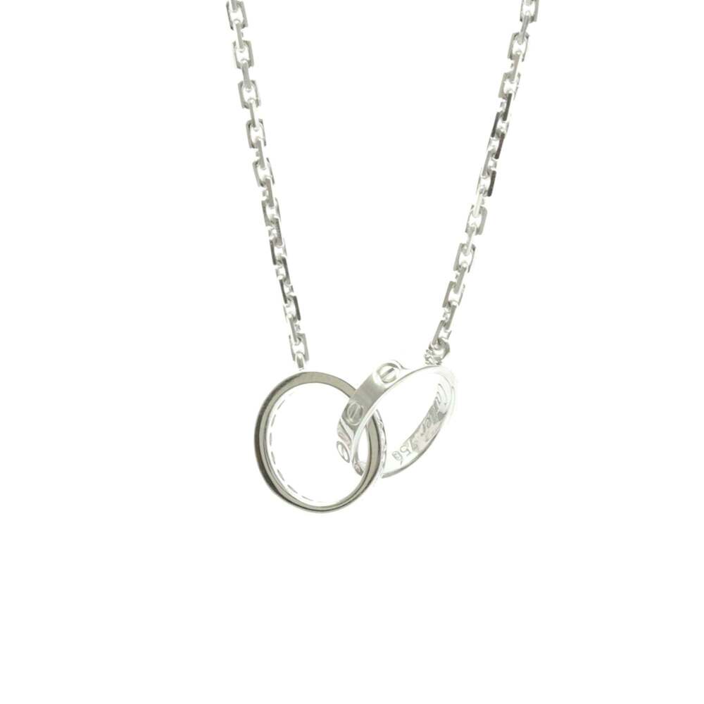 Cartier Baby Love Diamond Necklace White Gold (18K) Diamond Men,Women Fashion...
